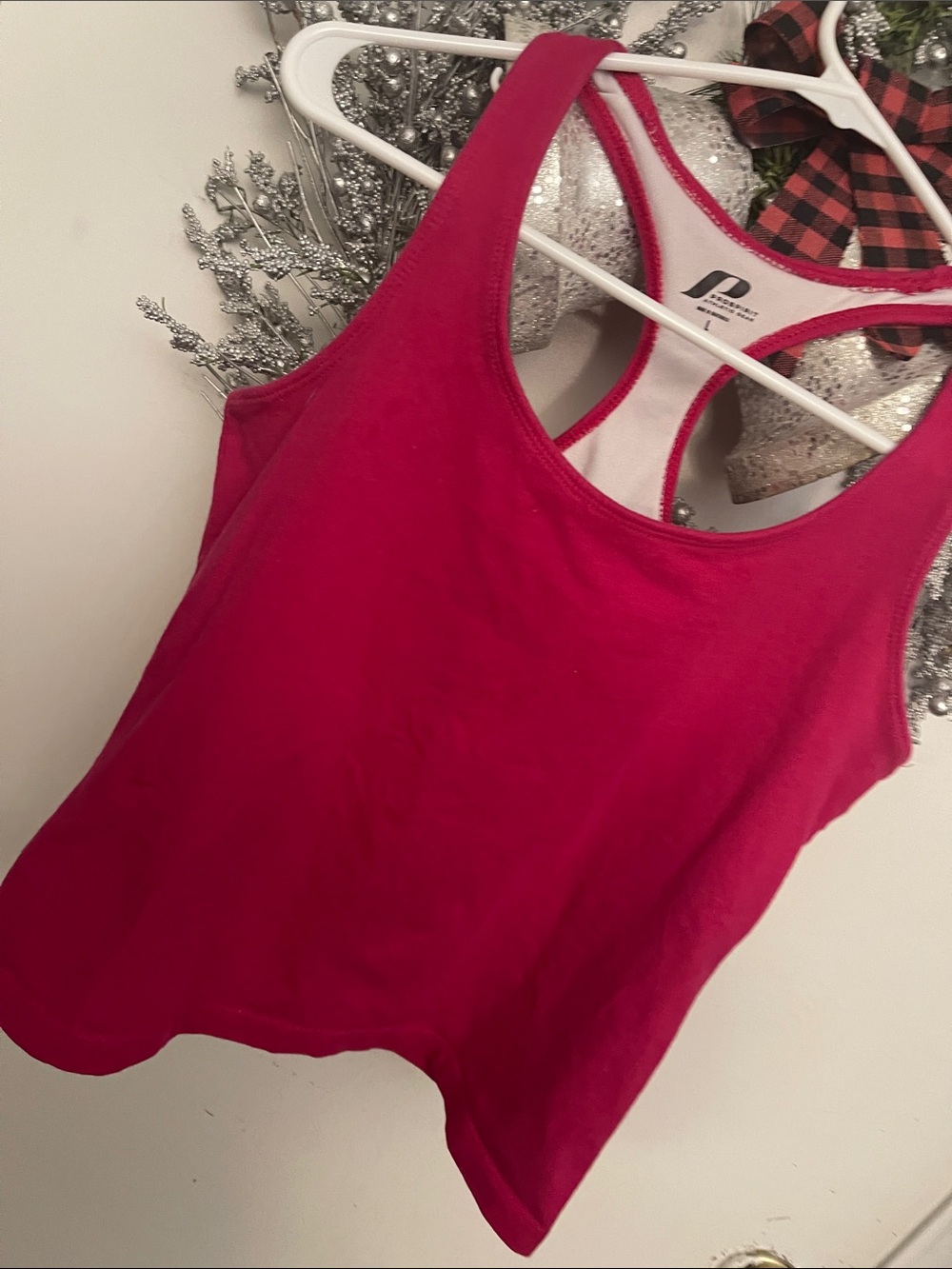 Pro Player Fuchsia Racerback Tank Top - Picture 4 of 5